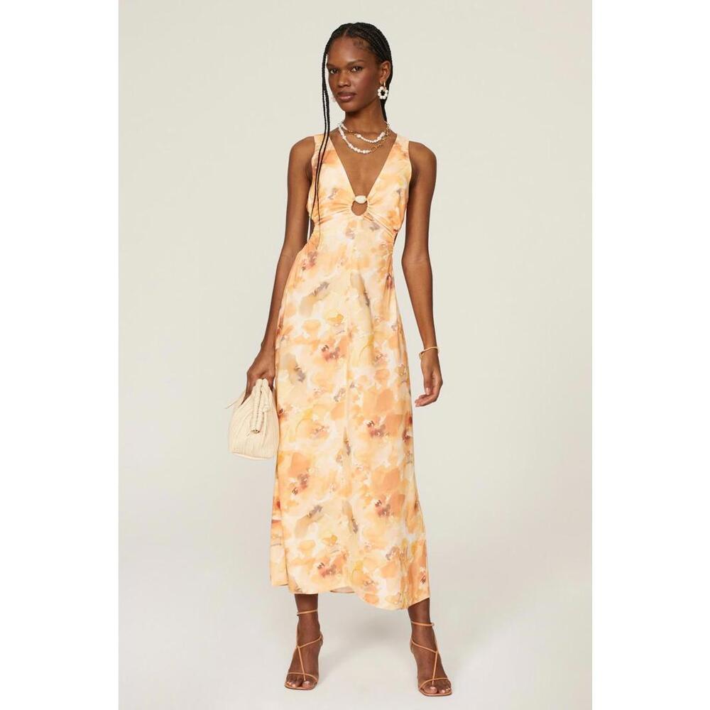 Significant Other Multicolor Libby Dress Size 6 with Fabric Pull